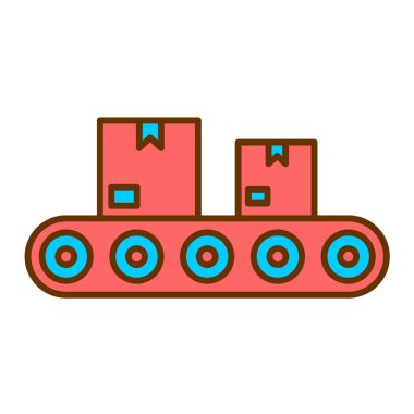 Taşıma bandı. Basit illüstrasyon