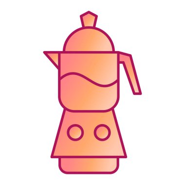 kahve makinesi modern ikon vektör çizimi 