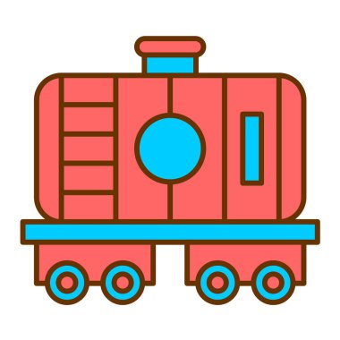 Tank ikonu vektör illüstrasyonu