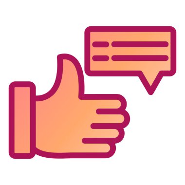 Baş parmaklar yukarı simge vektörü ile el.