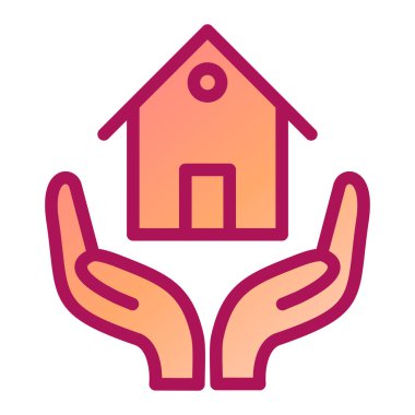 Ev. Web simgesi basit illüstrasyon