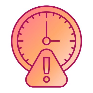 Saat simgesi vektör illüstrasyonu