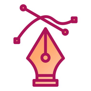 kalem modern simgesinin vektör illüstrasyonu