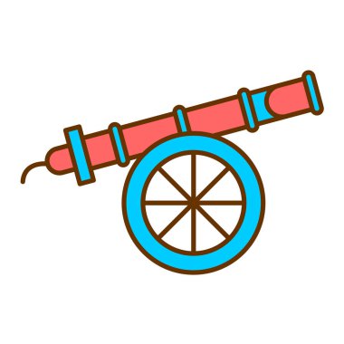 Bir ortaçağ top simgesi çizimi