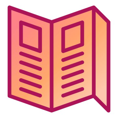 Kitap. Web simgesi basit illüstrasyon