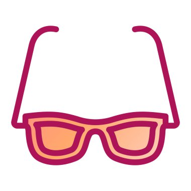 gözlük vektör düz simgesi