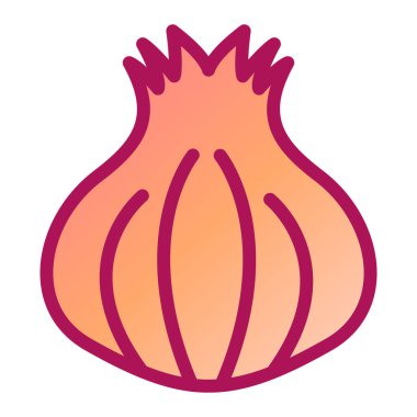 Soğan. Web simgesi basit illüstrasyon