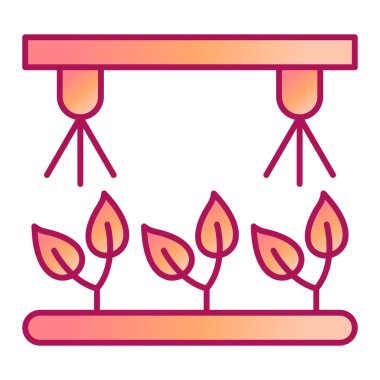 bitki ikonu. Bahçe tablosu çizimi. beyaz arkaplanda izole