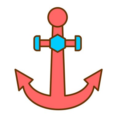 çapa simgesi vektör illüstrasyonu