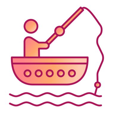 tekne ikonu vektör illüstrasyonu