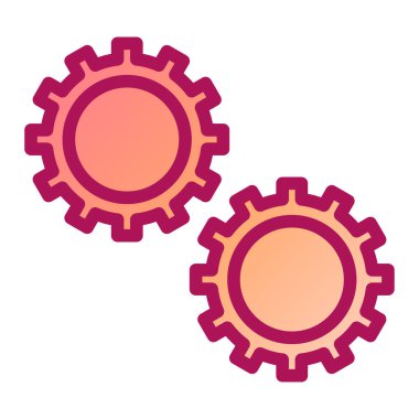 dişli simgesi vektör illüstrasyonu