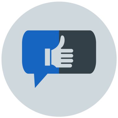 başparmak yukarı simgesi, vektör illüstrasyonu