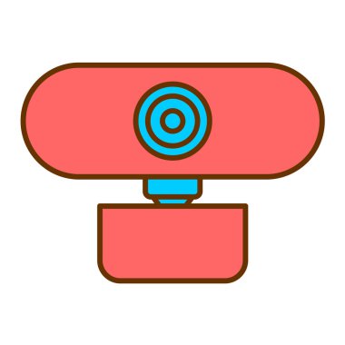 Webcam simgesinin vektör illüstrasyonu