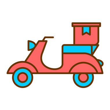 scooter simgesi vektör illüstrasyonu