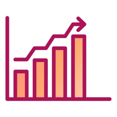 bar çizelgesi simgesi, vektör illüstrasyonu