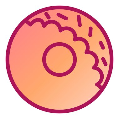 donut. Web simgesi basit tasarım