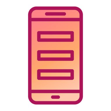 cep telefonu ikonu vektör illüstrasyonu