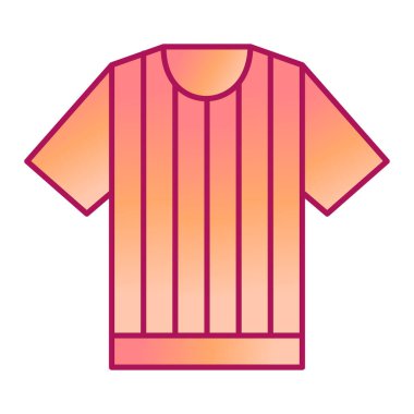 Tişört ikonu. Web için basit illüstrasyon