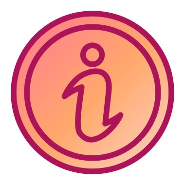 Bilgi modern simgesinin vektör illüstrasyonu