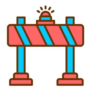 Yol simgesi vektör illüstrasyonu