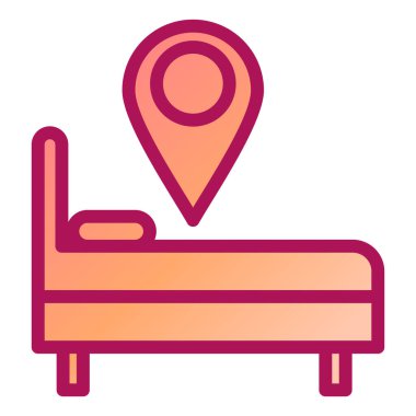 konum. Web simgesi basit illüstrasyon