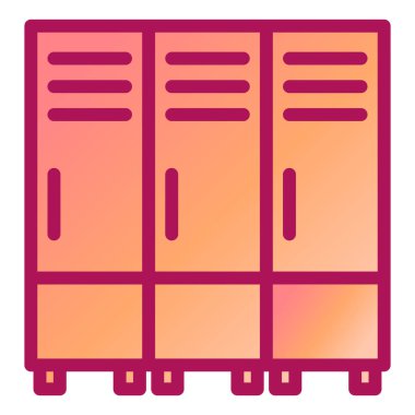 Gardırop. Web simgesi basit illüstrasyon