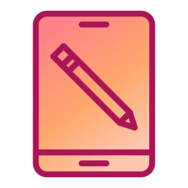 kalem vektör satırı simgesi 