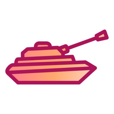 tank modern simge vektör illüstrasyonu 