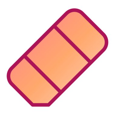 Silgi. Web simgesi basit illüstrasyon