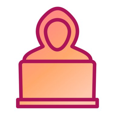 Adamım. Web simgesi basit illüstrasyon