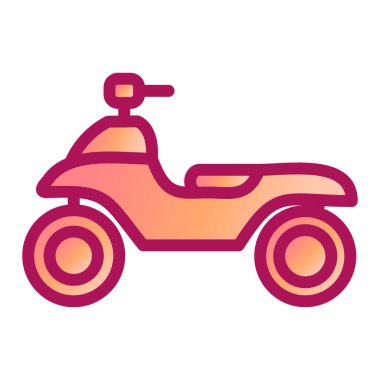 scooter simgesi vektör illüstrasyonu