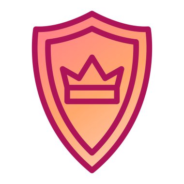 kalkan simgesi, vektör illüstrasyonu