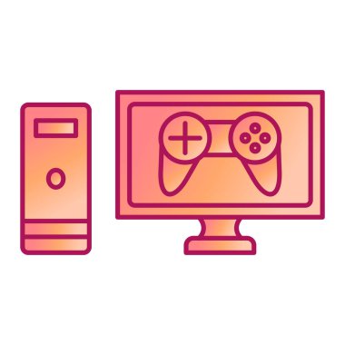 Video oyunu konsolu vektör illüstrasyon tasarımı