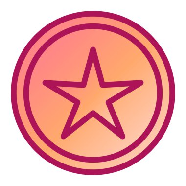 yıldız simgesi, web ve mobil için illüstrasyon