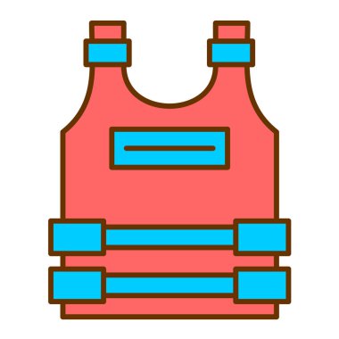 Mavi ve beyaz çizgi simgesinin vektör çizimi