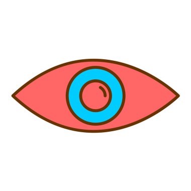 Göz simgesi vektör illüstrasyonu