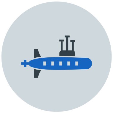 Denizaltı. Web simgesi basit tasarım