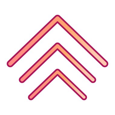 yukarı ok simgesi soyut arkaplan grubunda izole