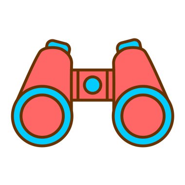 dürbün simgesi vektör illüstrasyonu