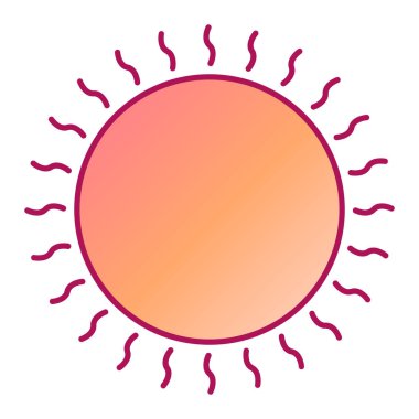 Güneş Simgesi Vektör illüstrasyonu