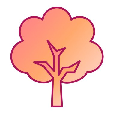 ağaç simgesi vektör illüstrasyon tasarımı