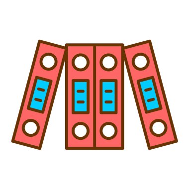 Ofis dizinleri simgesi. vektör illüstrasyonu