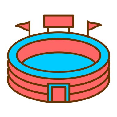 Futbol stadyumu. Web simgesi