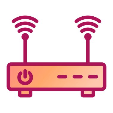 Yönlendirici. Web simgesi basit illüstrasyon