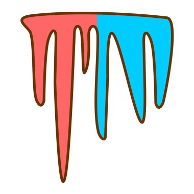 vector illustration of a cartoon tooth icon