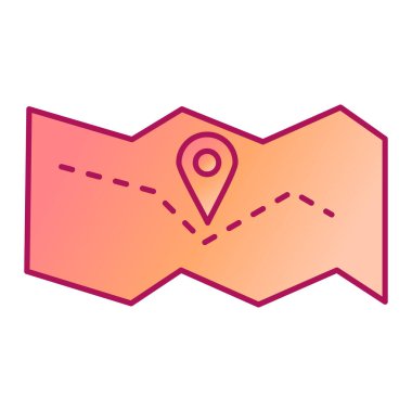 harita pin ikonu vektör illüstrasyonu