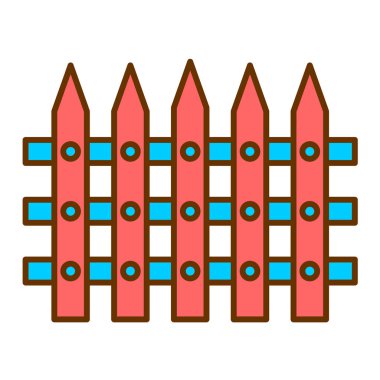 çit izole edilmiş ikon vektör illüstrasyon tasarımı