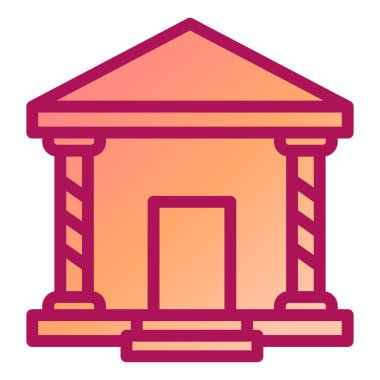 Bina. Web simgesi basit tasarım