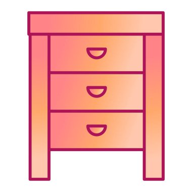 Kabine ikonu vektör illüstrasyonu