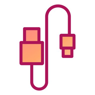 usb buji simgesi vektör illüstrasyonu